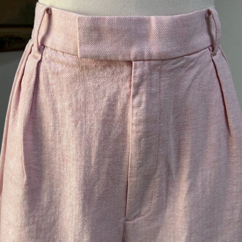 Banana Republic Pink Tailored Bermuda Shorts High Waist Pleated Trouser women 18 - Picture 6 of 12